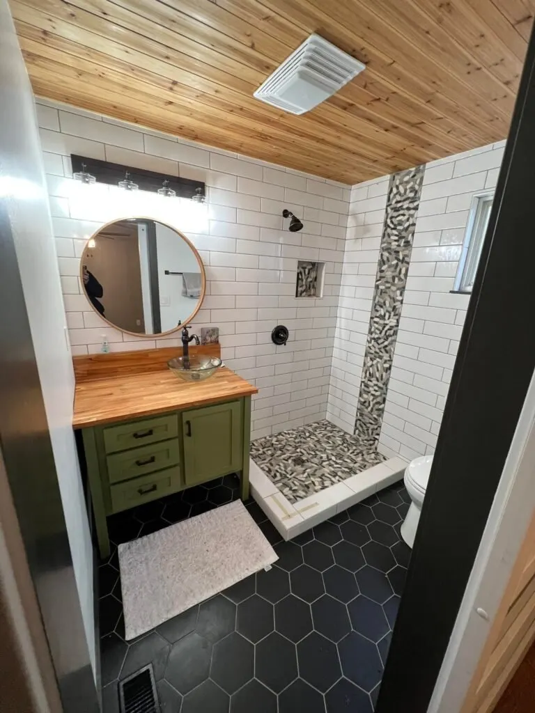 tile and stone, custom bathroom