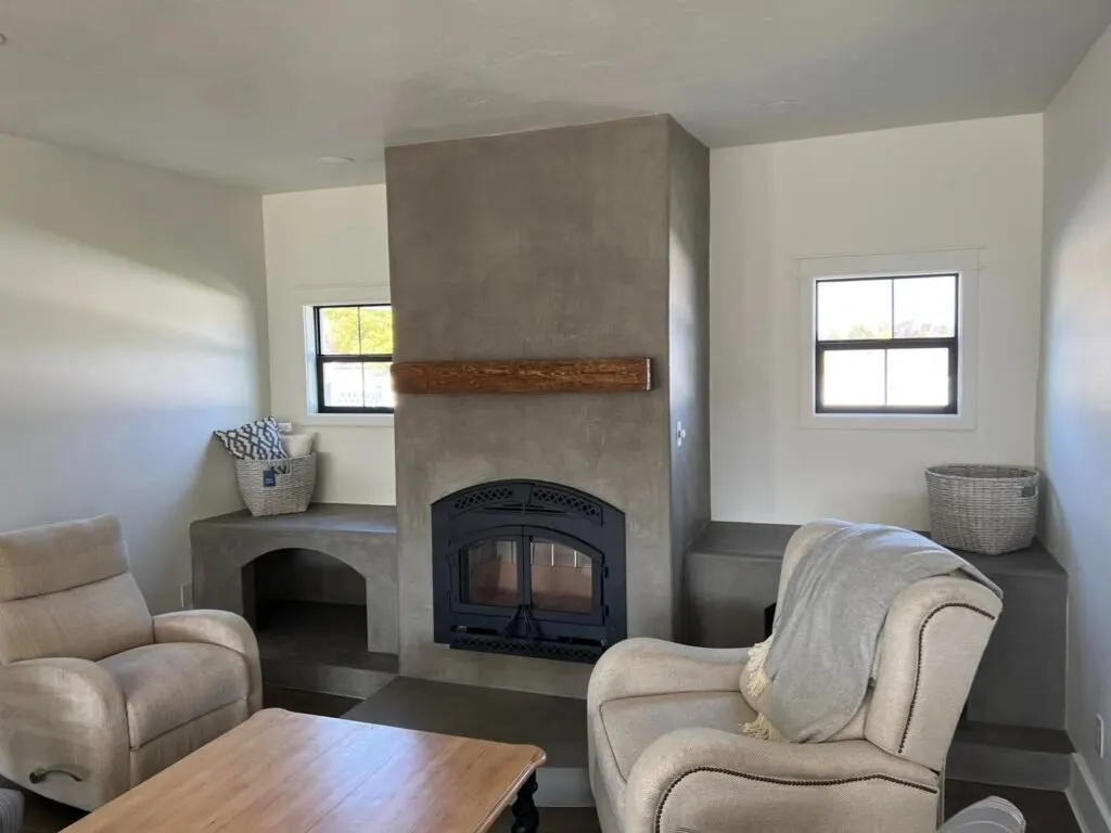 custom fireplace construction