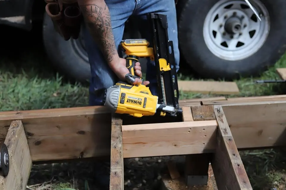 expert craftsmanship, deck under construction