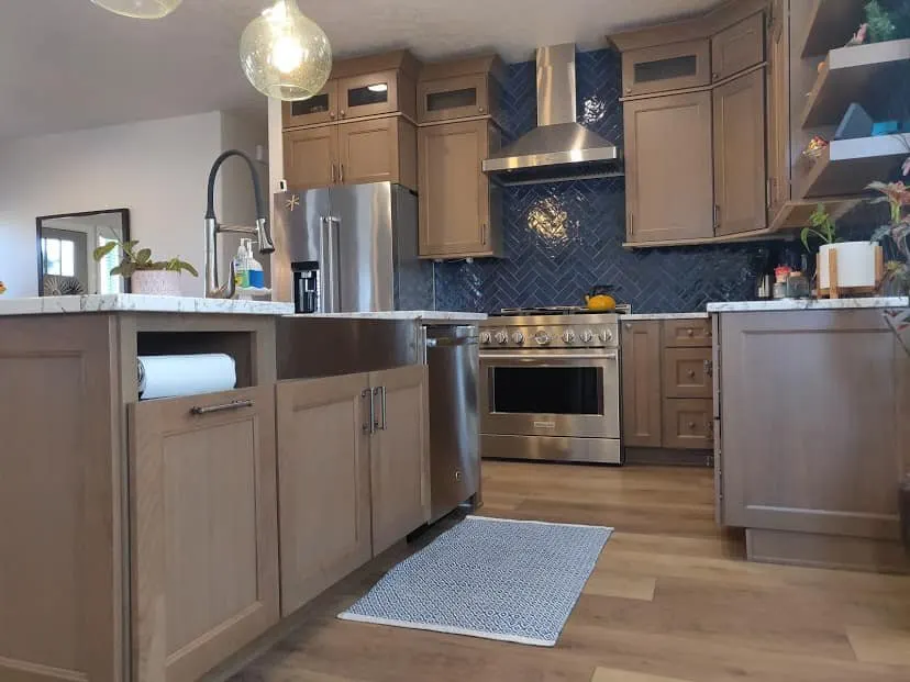 create an entirely new kitchen with a complete kitchen renovation:, new kitchen build