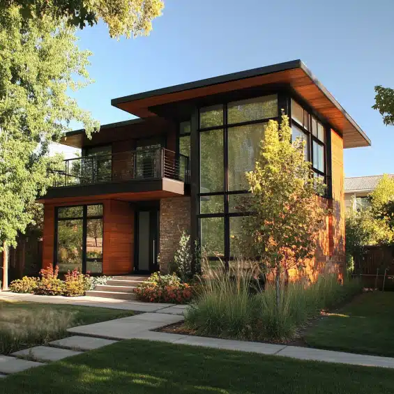 modern home boise construction example