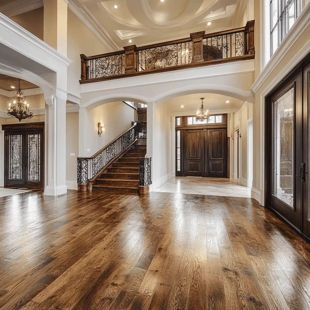 example of hardwood floors in a luxury home